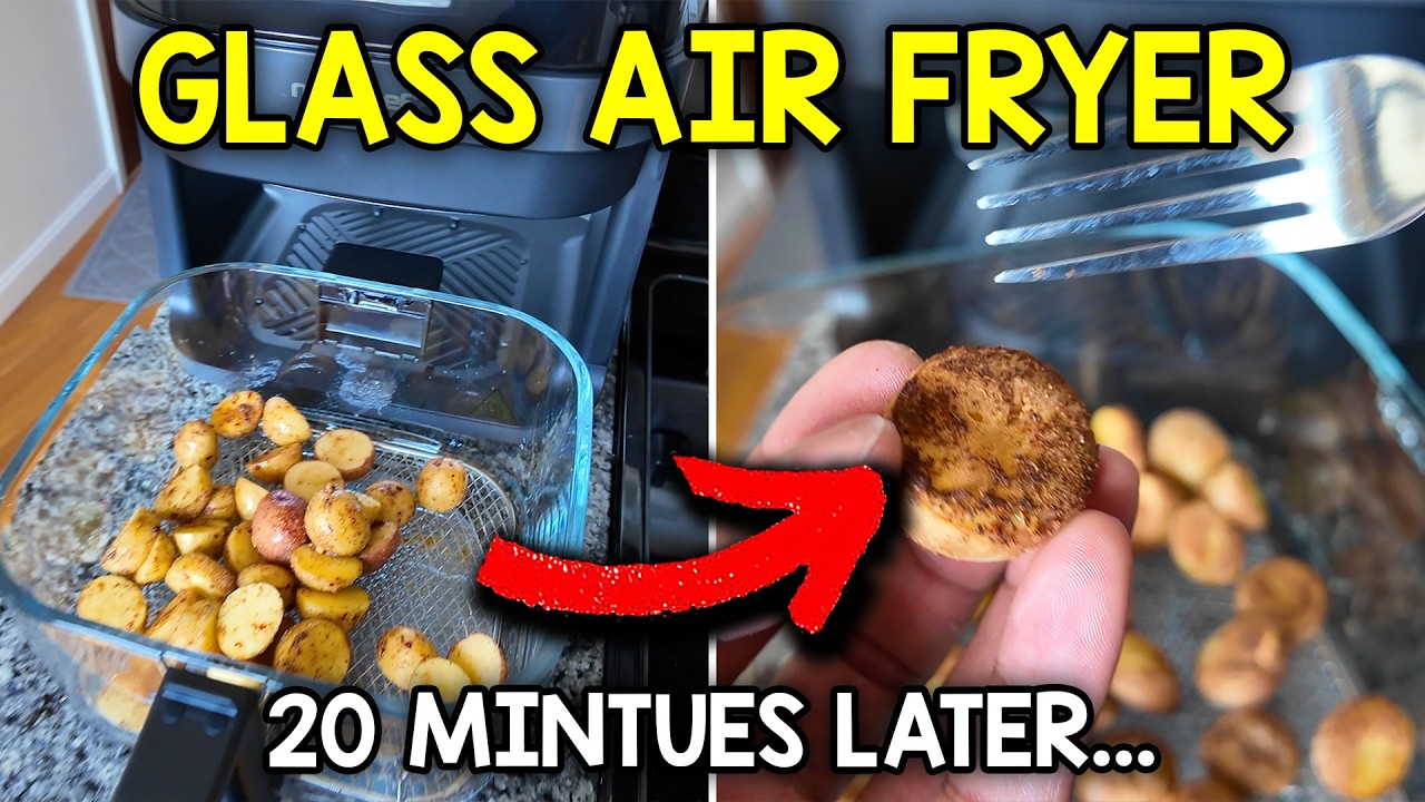 Video thumbnail for Testing Out The Nutrichef 5.8 Quart Glass Air Fryer