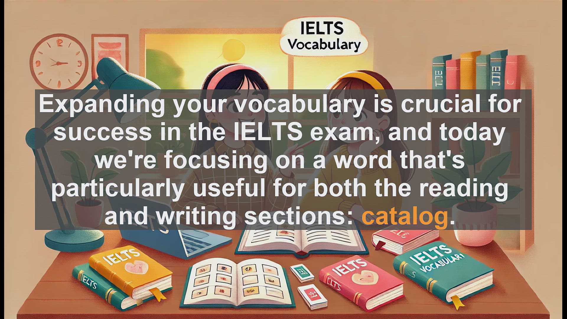 'Video thumbnail for 2500 Must Know IELTS 6.5 Vocabulary - IELTS Vocabulary: Understanding and Using 'Catalog''