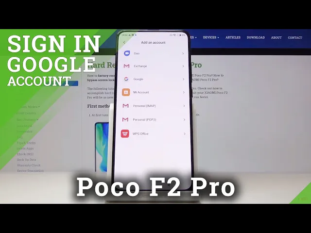 Video thumbnail for How to Add Google Account in XIAOMI Poco F2 Pro – Create Google Account