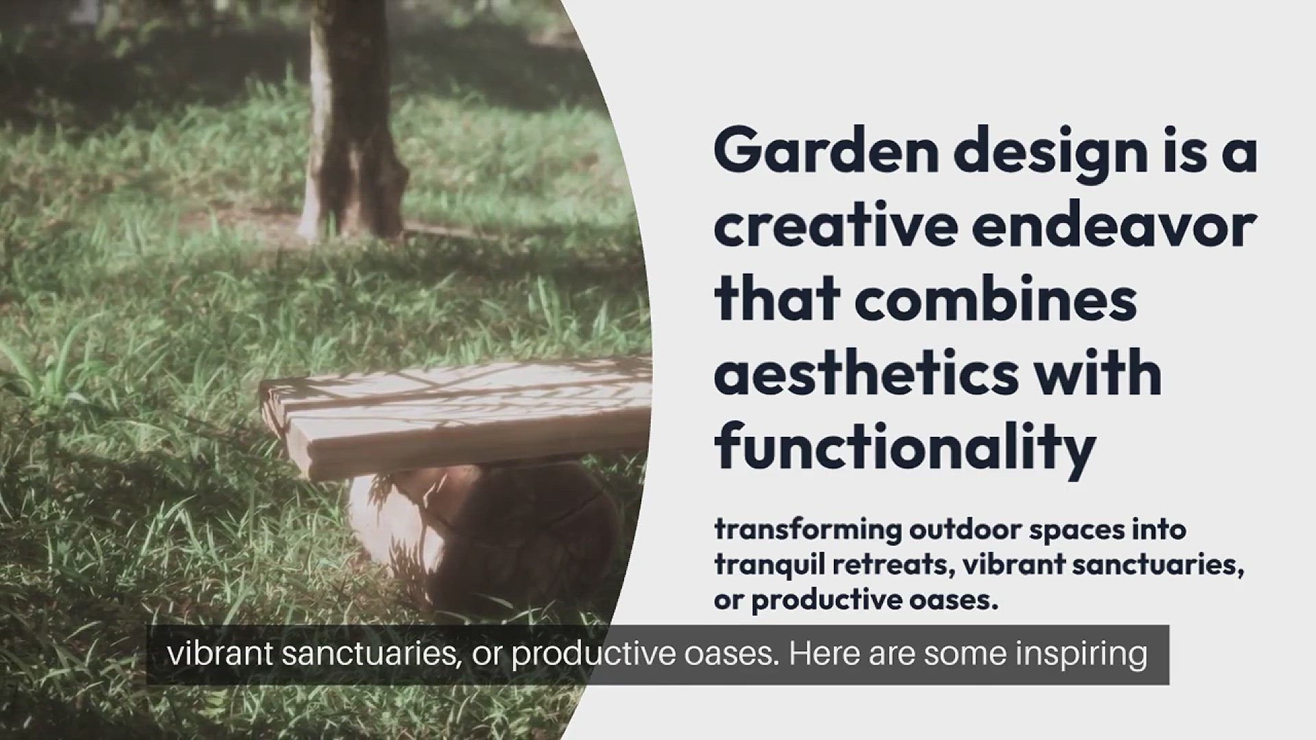 Video thumbnail for Garden Design Ideas