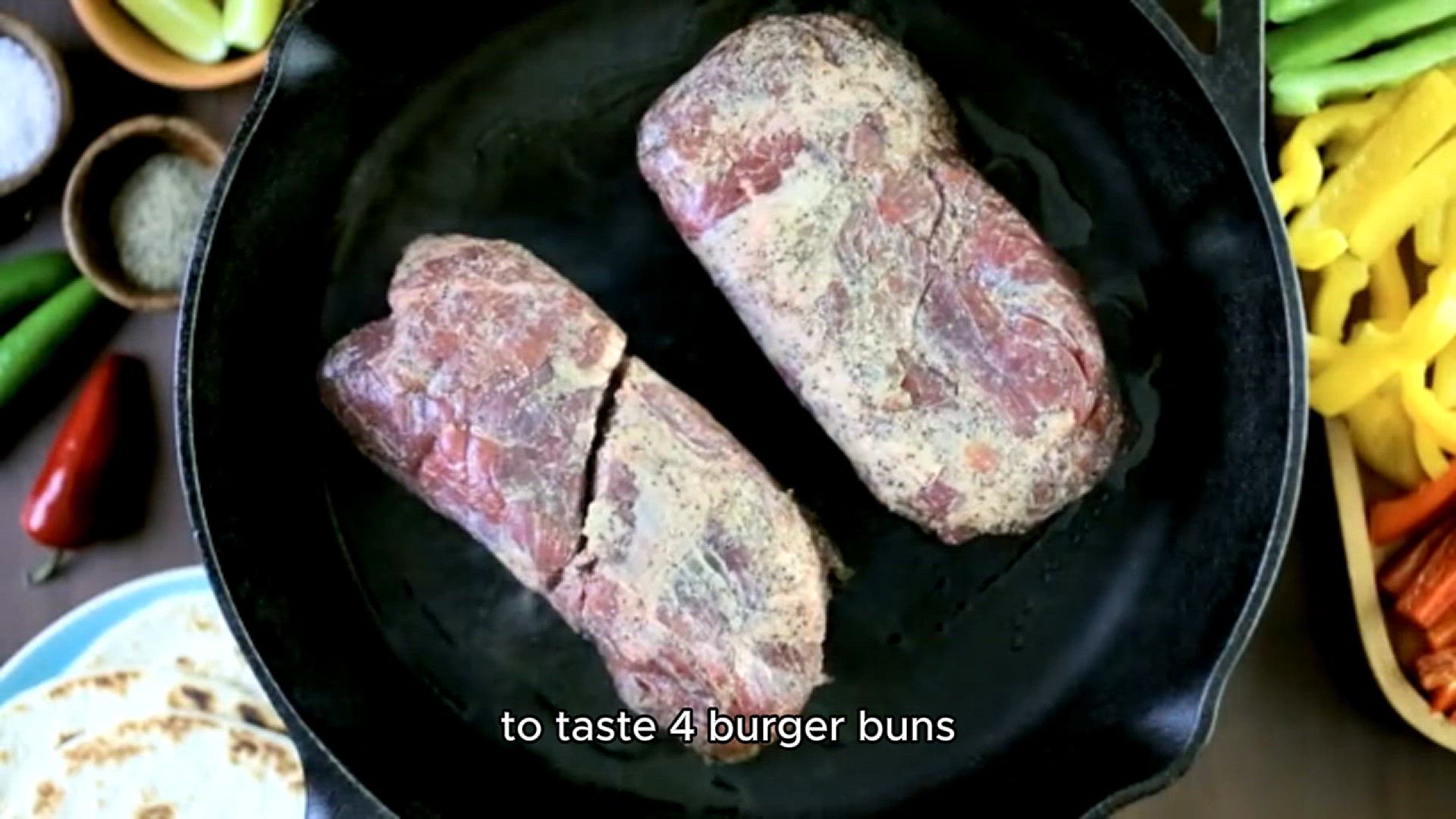 Video thumbnail for burger recipe