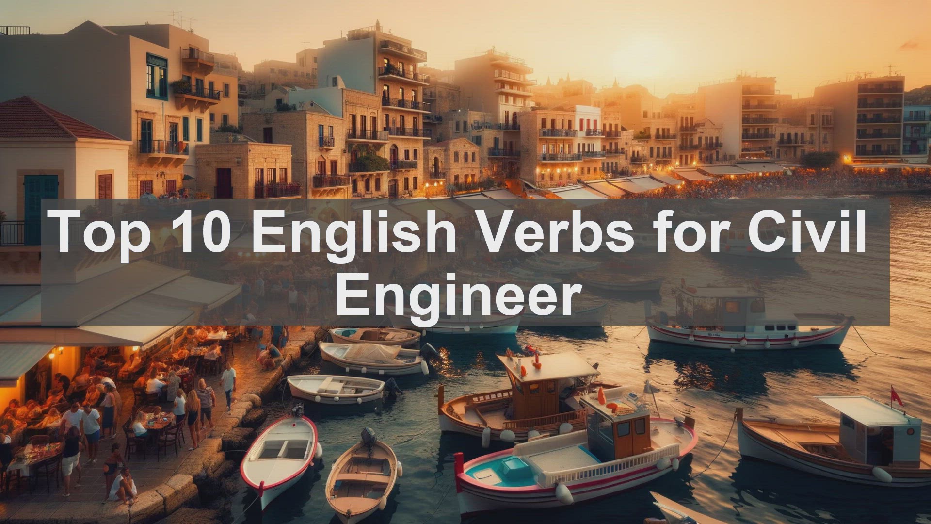 'Video thumbnail for Top 10 English Verbs for Civil Engineer'