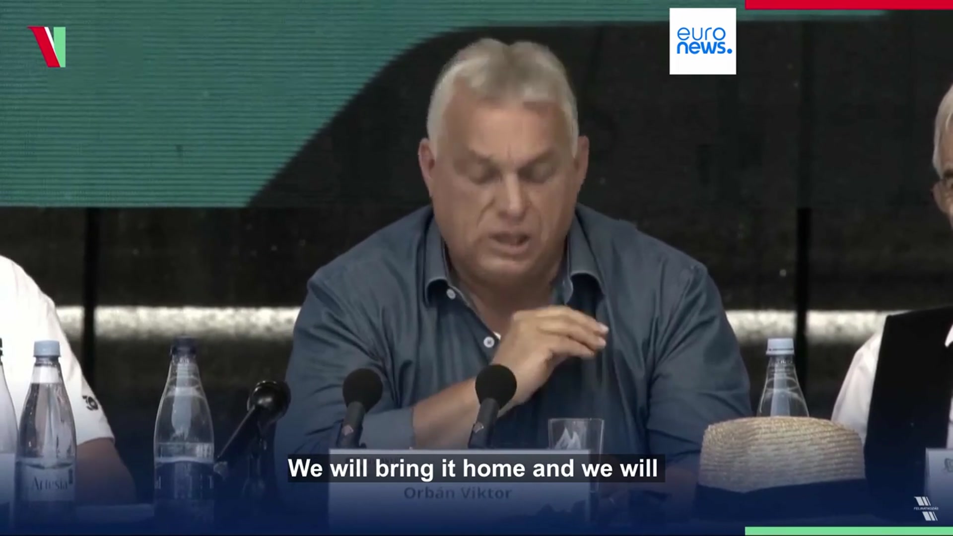 'Video thumbnail for Hungarian Prime Minister Viktor Orban vows to veto EU budget over frozen EU funds'