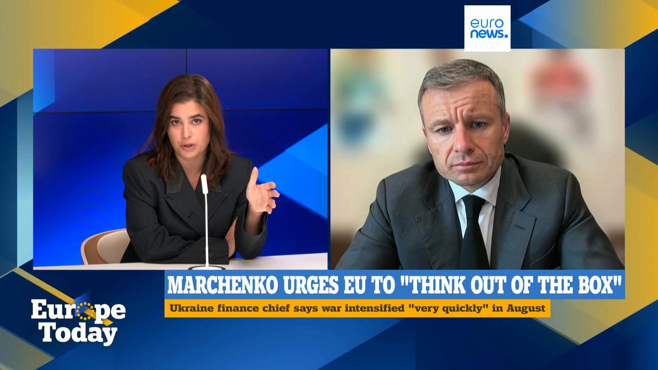 Video thumbnail for Exclusive: Ukraine finance chief warns of tightest budget since war started ahead of 'very difficult winter'
