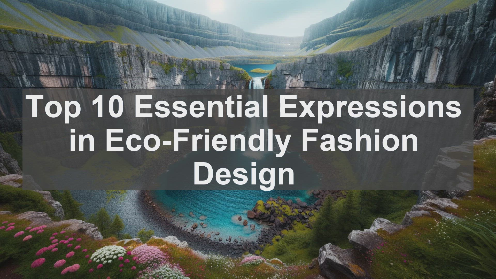'Video thumbnail for Top 10 Essential Expressions in EcoFriendly Fashion Design'