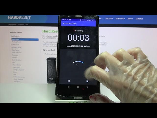 Video thumbnail for How to Record Sounds in DOOGEE S70 - Sound Recorder app