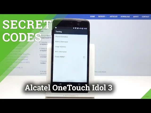 Video thumbnail for Secret Codes Alcatel OneTouch Idol 3 - Hidden Mode / Advanced Options