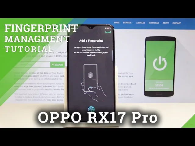 Video thumbnail for OPPO RX17 Pro How to Add Fingerprint
