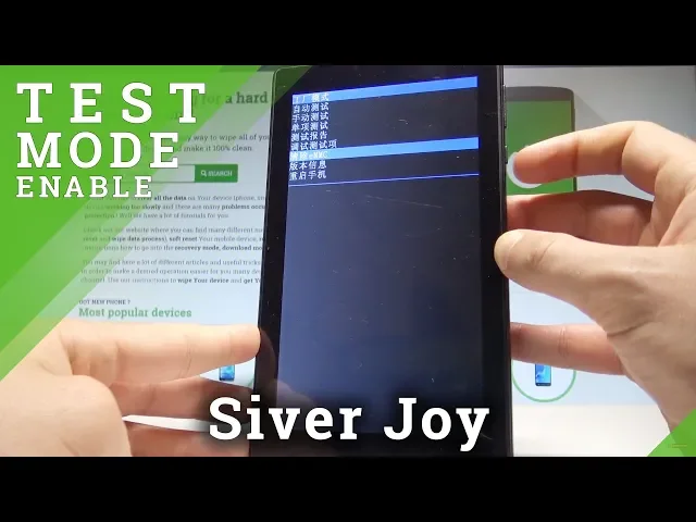 Video thumbnail for How to Enter Factory Mode on Siver Joy - Android Test Mode |HardReset.Info
