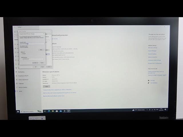 Video thumbnail for How To Change PC Name On LENOVO AIO M900Z