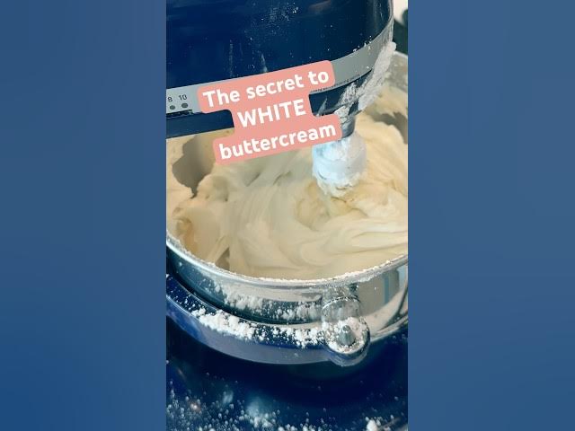 Video thumbnail for Butter is yellow so buttercream will be, too. Until you add one simple thing! #cakedecorating #cake