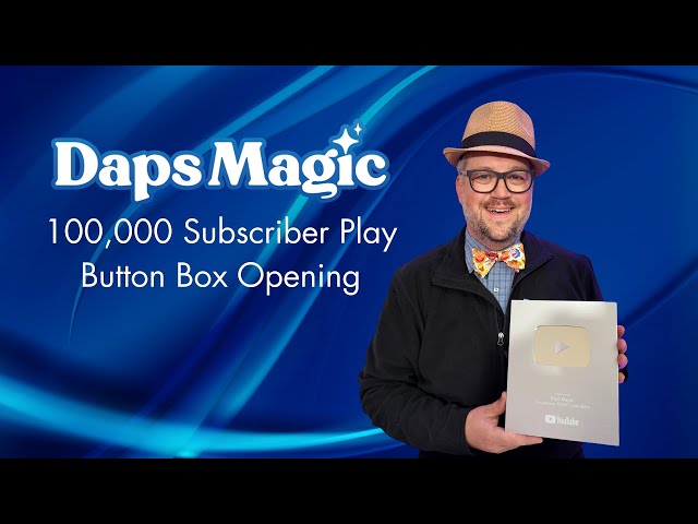 Video thumbnail for YouTube 100,000 Play Button Box Opening with Mr. Daps