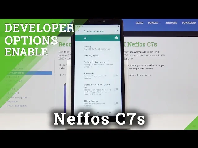Video thumbnail for How to Activate Developer Options in TP-LINK Neffos C7s - Developer Features