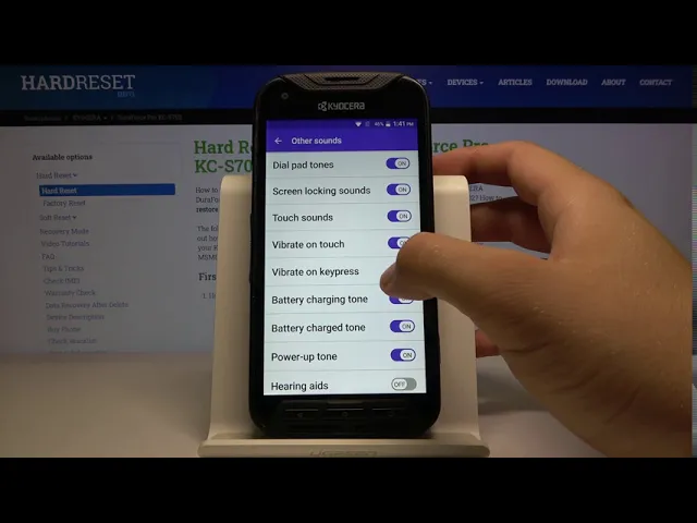 Video thumbnail for How to Open Vibration Settings in Kyocera DuraForce Pro - Manage Vibrations
