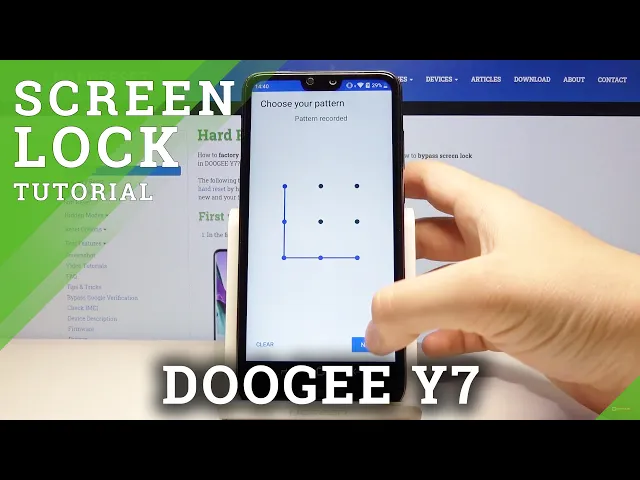Video thumbnail for How to Set Up Screen Lock in DOOGEE  Y7 - Change Lock Method