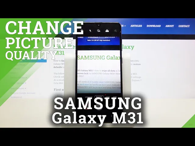 Video thumbnail for How to Change Photo Resolution in SAMSUNG Galaxy M31