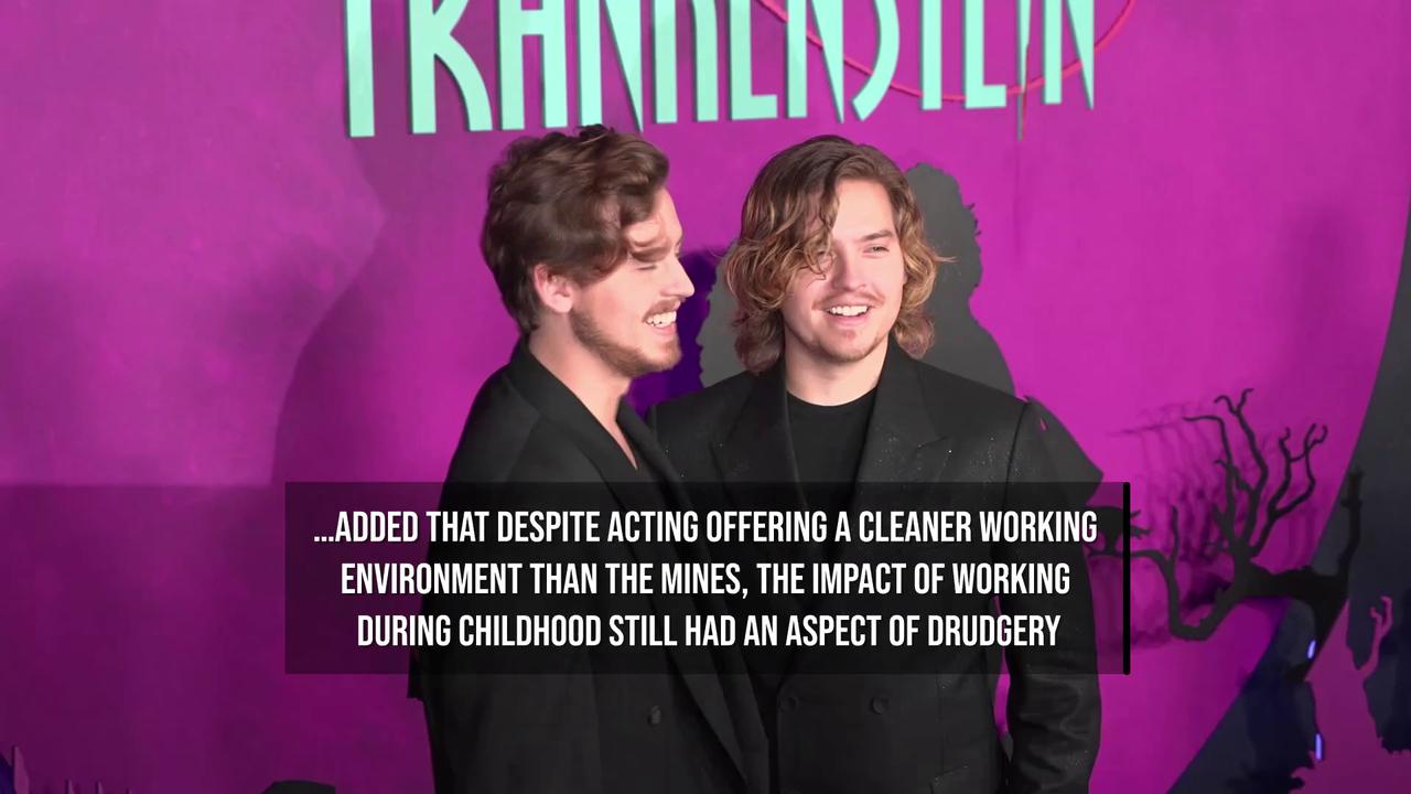 Video thumbnail for IN CASE YOU MISSED IT: Dylan Sprouse compares child acting to 'coal mines'.