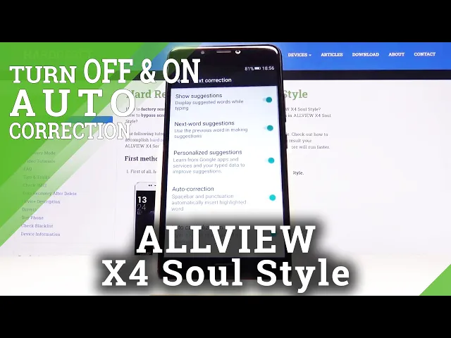 Video thumbnail for How to Enter Auto Correction Options in ALLVIEW X4 Soul Style – Find Correction Settings