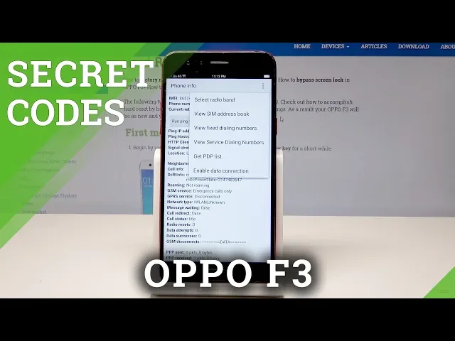 Video thumbnail for Codes OPPO F3 - Secret Menu / Hidden Mode / Advanced Options