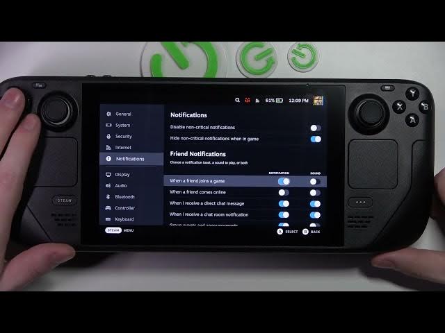Video thumbnail for Steam Deck - Notification Settings
