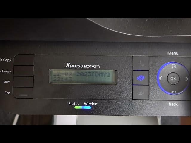 Video thumbnail for How to change date on Samsung Xpress M2070 series / How to change time on Samsung Xpress M2070