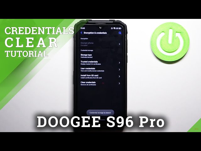 Video thumbnail for How to Clear Credentials on DOOGEE S96 Pro – Remove All Credentials