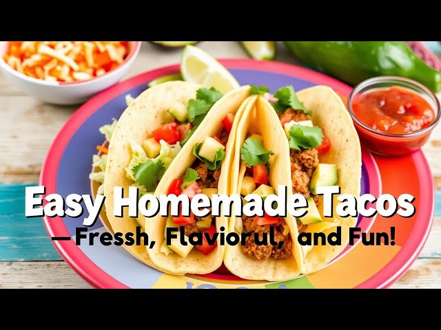 Video thumbnail for 🌮 “Easy Homemade Tacos — Fresh, Flavorful, and Fun!”