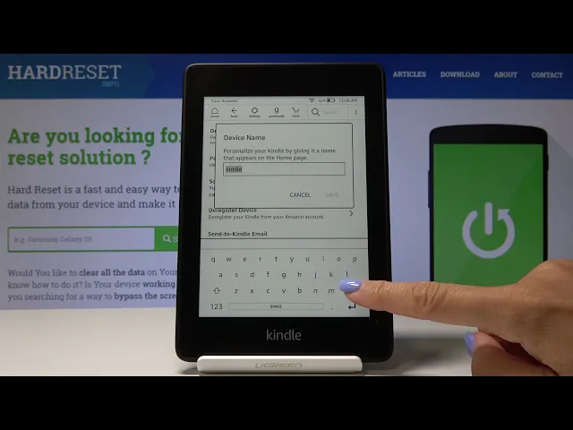 Video thumbnail for How to Change Amazon Kindle 10’s Name - Set Up Reader Name