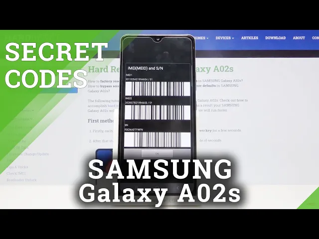 Video thumbnail for Secret Codes for SAMSUNG Galaxy A02s - Testing Mode / IMEI Info / Calendar Storage