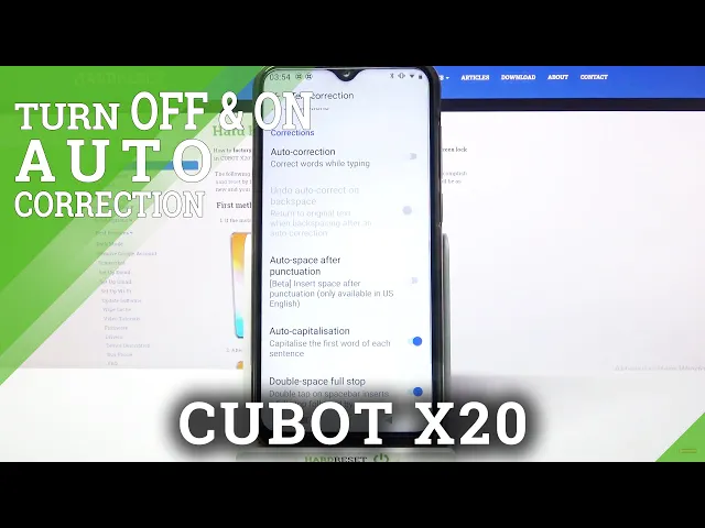 Video thumbnail for Activate and Use Keyboard Auto-Correction Function - CUBOT X20