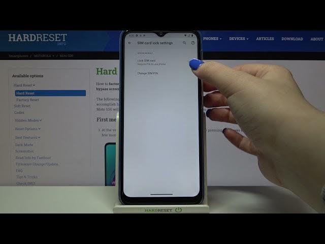 Video thumbnail for How to Remove SIM PIN from SIM Card in Motorola Moto G30?
