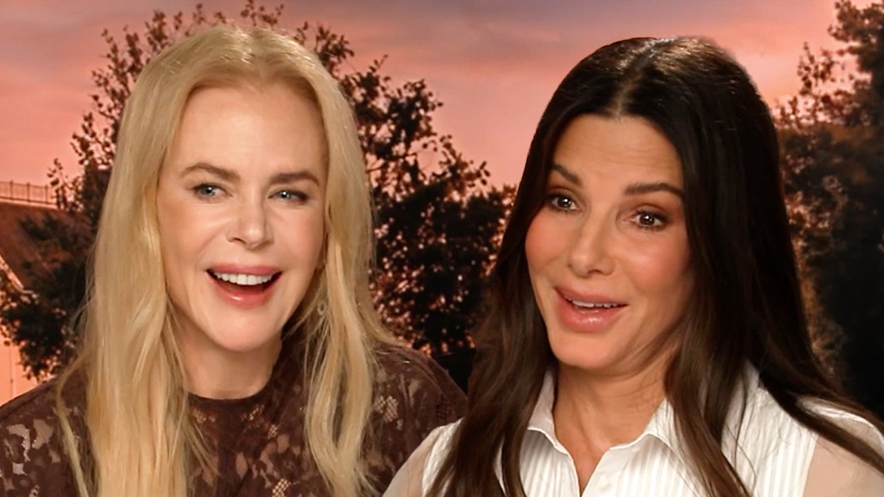 Video thumbnail for Sandra Bullock and Nicole Kidman Discuss Parenting, Cocktails and Magic