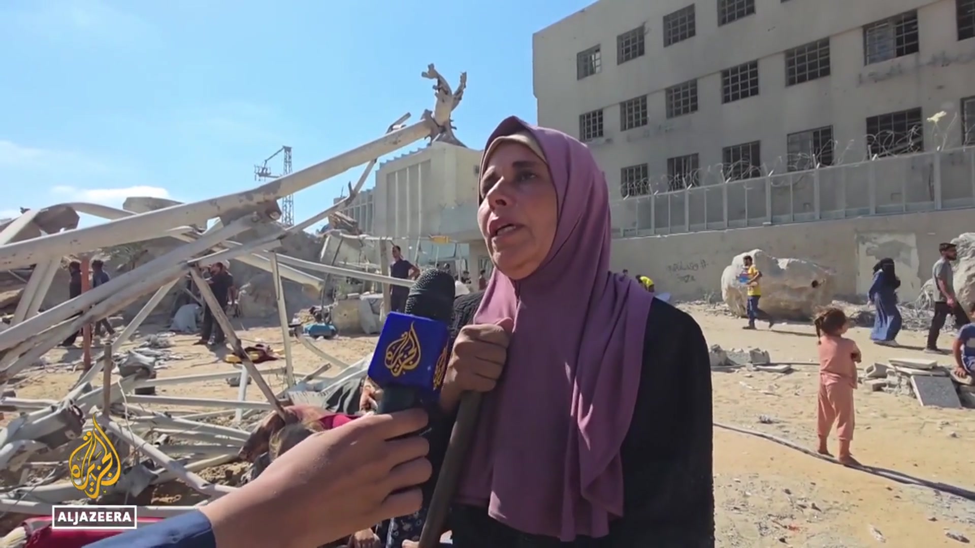 'Video thumbnail for Israel strikes Gaza city high-rise: Residential block flattened in densely populated area'