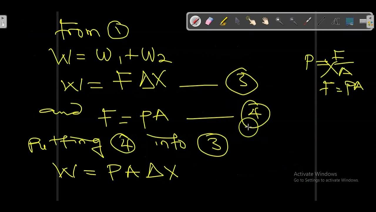 'Video thumbnail for Bernoulli's Theorem - First video on how to derive bernoulli's equation (part 1)'