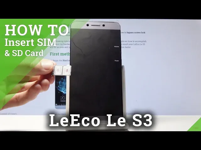 Video thumbnail for How to Install SIM Card in LeEco Le S3 - Insert Two Nano SIM Cards into Le S3