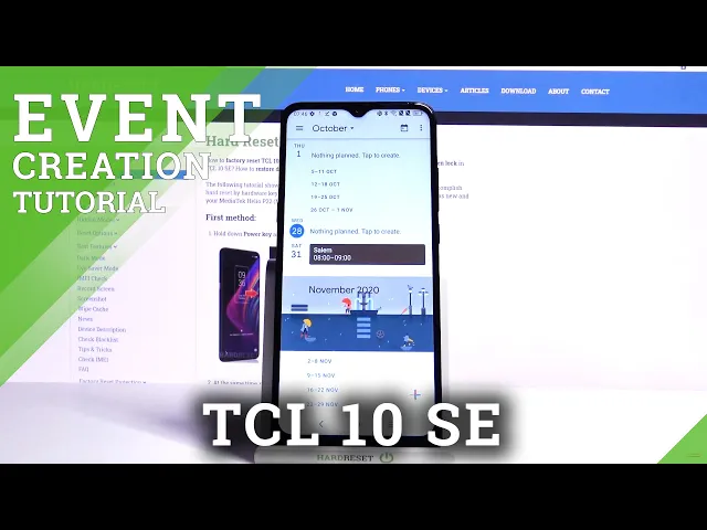 Video thumbnail for Add Reminder to Calendar App - TCL 10 SE and Events Creating