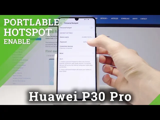 Video thumbnail for How to Activate Portable Hotspot in HUAWEI P30 Pro - Network Sharing