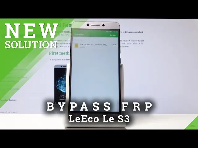 Video thumbnail for How to Bypass Google Verification in LeEco Le S3 - Unlock FRP