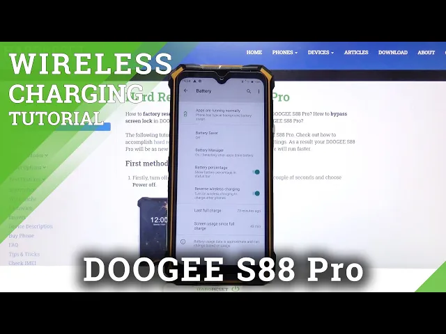 Video thumbnail for How to Activate Reverse Wireless Charging in Doogee S88 Pro?