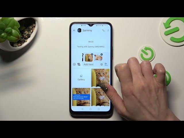 Video thumbnail for How to Add Pictures or Photos to Text Message on Honor X8?