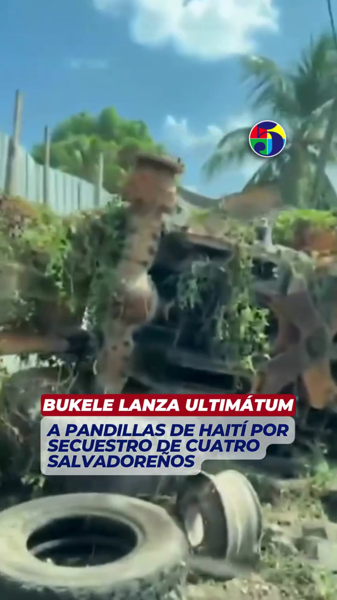 Video thumbnail for El presidente de El Salvador, Nayib Bukele, advirtió a las pandillas que operan en Haití que int