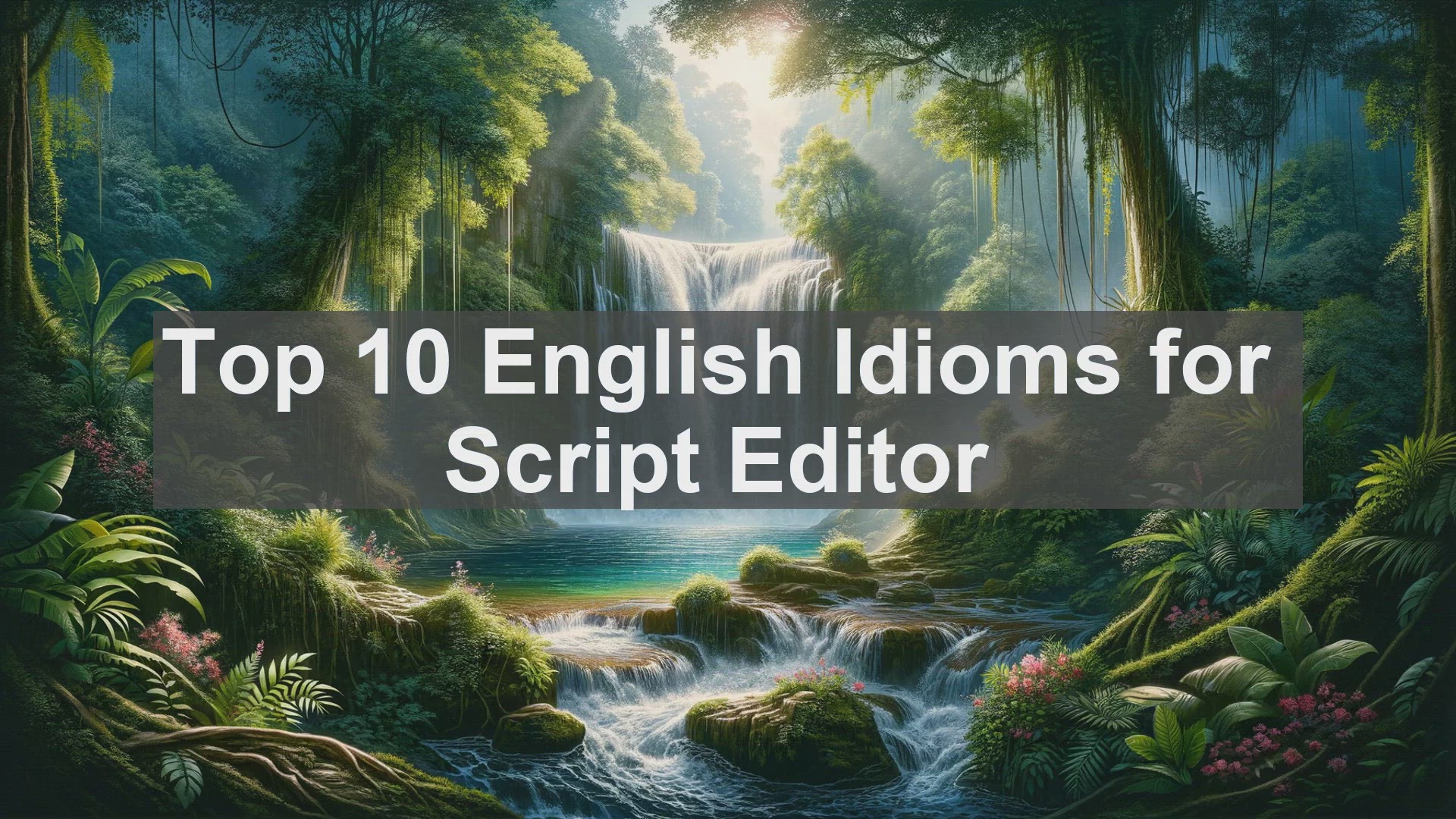 'Video thumbnail for Top 10 English Idioms for Script Editor'