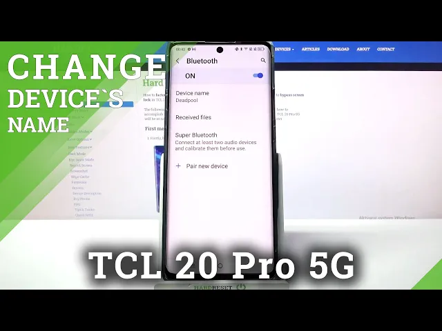 Video thumbnail for How to Rename TCL 20 PRO 5G - Pick Device Name