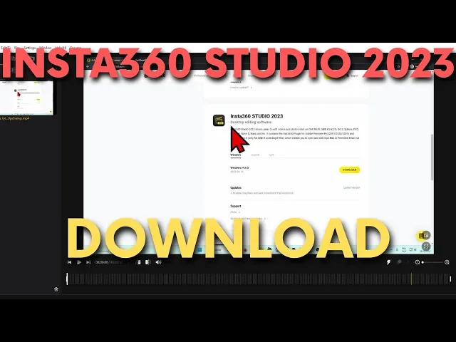 Video thumbnail for How to Download Insta360 Studio 2023 - Insta360 Desktop Editing Software for Windows, macOS and LUT