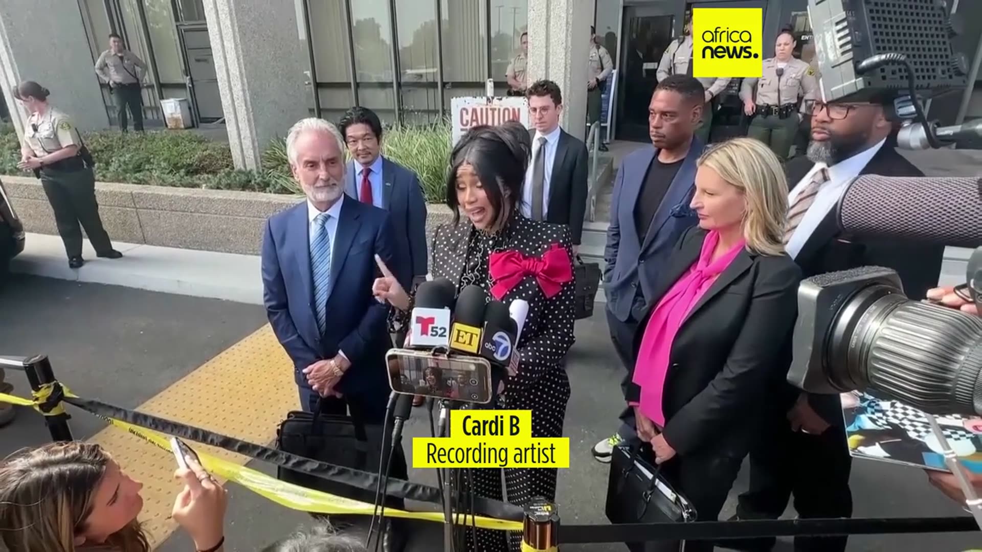 'Video thumbnail for Rapper Cardi B cleared of assaulting security guard'