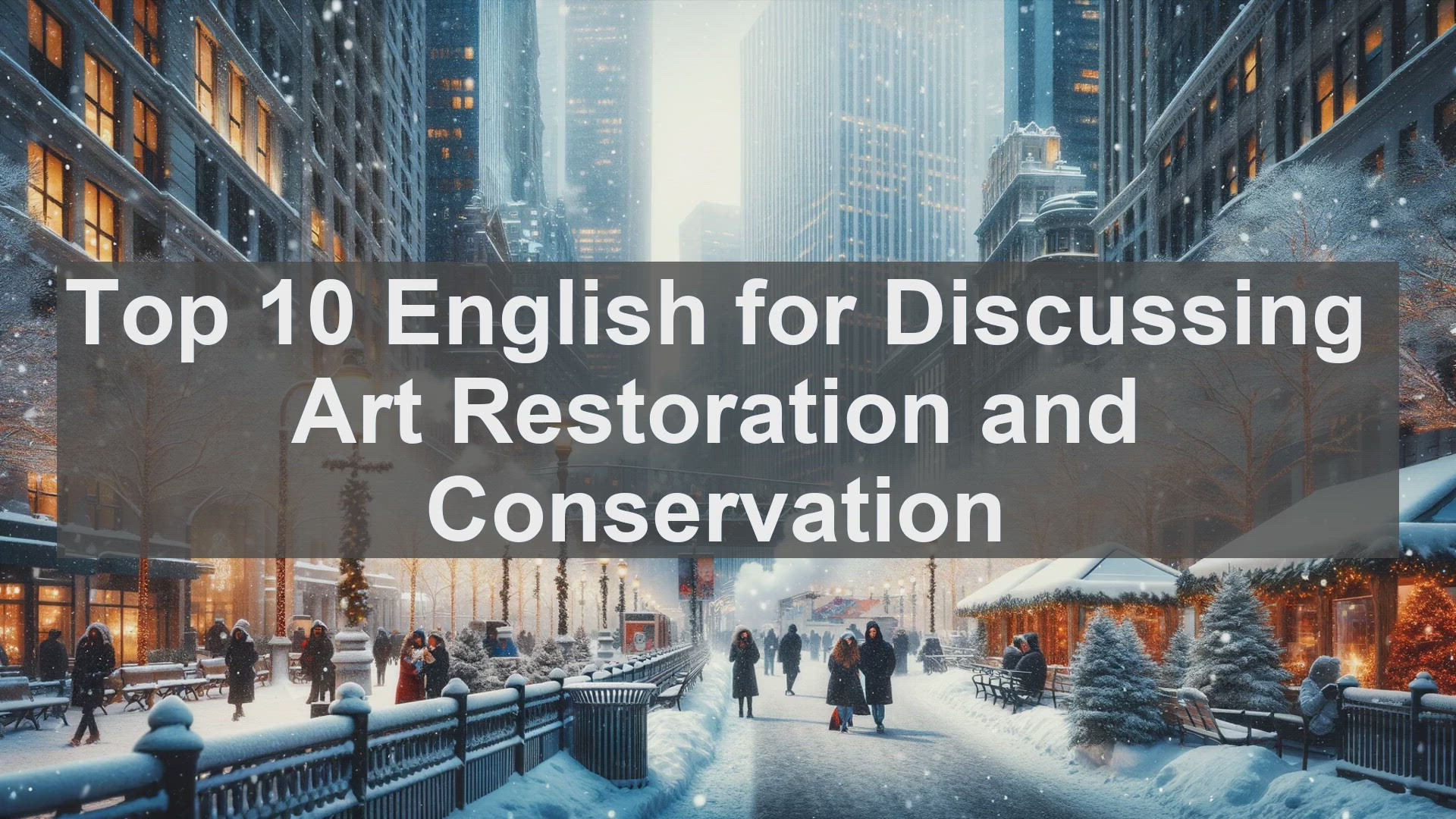 'Video thumbnail for Top 10 English for Discussing Art Restoration and Conservation'
