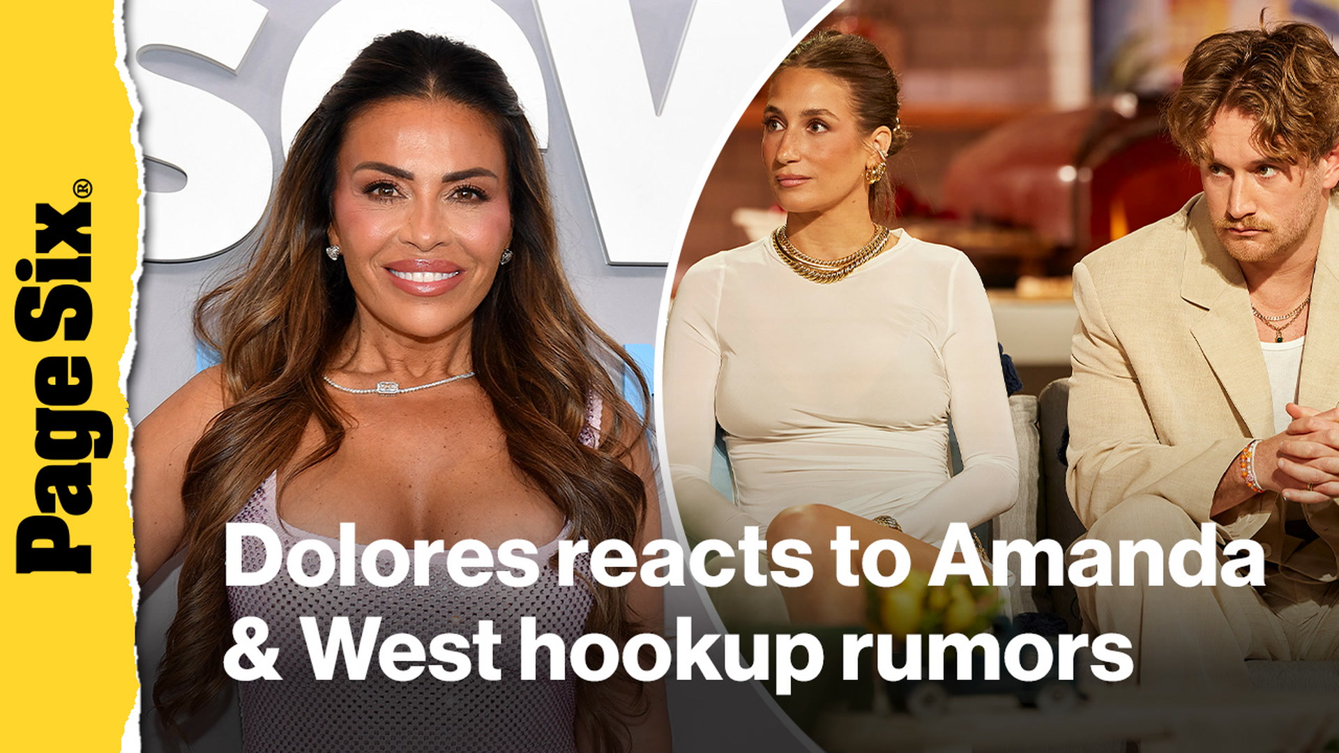 Video thumbnail for Dolores Catania has pointed reaction to Amanda Batula and West Wilson hookup rumors