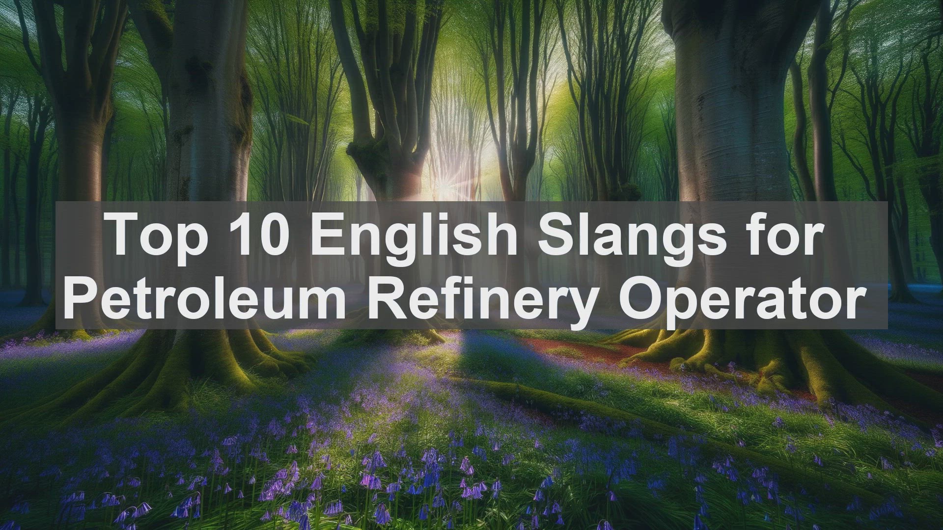 'Video thumbnail for Top 10 English Slangs for Petroleum Refinery Operator'