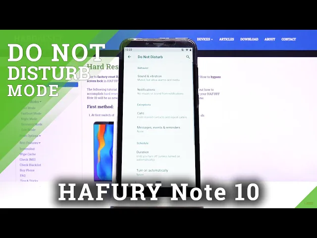 Video thumbnail for How to Enable Do Not Disturb Mode on HAFURY Note 10 – Turn On Do Not Disturb Mode