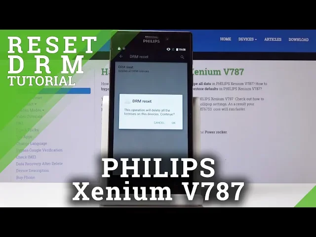 Video thumbnail for How to Reset DRM in PHILIPS Xenium V787 - Erase All Licenses